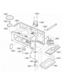 Interior Parts 1 parts for Lg Microwave MH6140XKB from AppliancePartsPros.com
