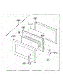 Door Parts parts for Lg Microwave MH6140XKQ from AppliancePartsPros.com