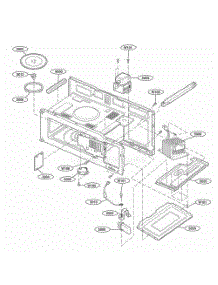 Interior Parts 1 parts for Lg Microwave MH6140XKQ from AppliancePartsPros.com