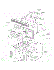 Oven Cavity Parts parts for Lg Microwave MH6140XKQ from AppliancePartsPros.com