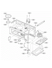 Interior Parts 1 parts for Lg Microwave MH6141XKQ from AppliancePartsPros.com