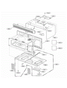 Oven Cavity Parts parts for Lg Microwave MH6141XKQ from AppliancePartsPros.com
