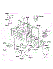 Interior Parts 1 parts for Lg Microwave MH6150XHB from AppliancePartsPros.com