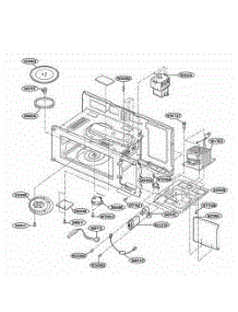 Interior Parts 1 parts for Lg Microwave MH6150XHQ from AppliancePartsPros.com