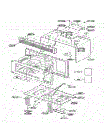 Oven Cavity Parts parts for Lg Microwave MH6150XHQ from AppliancePartsPros.com