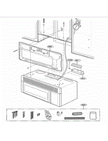 Installation Parts parts for Lg Microwave MH6150XLB from AppliancePartsPros.com