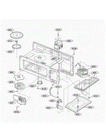 Interior Parts 1 parts for Lg Microwave MH6150XLB from AppliancePartsPros.com
