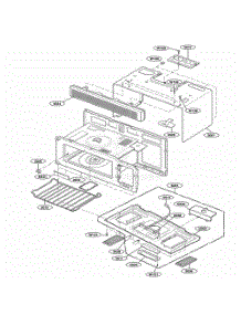 Oven Cavity Parts parts for Lg Microwave MH6150XLB from AppliancePartsPros.com