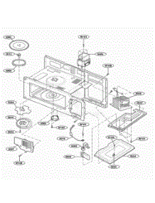 Interior Parts 1 parts for Lg Microwave MH6150XLQ from AppliancePartsPros.com