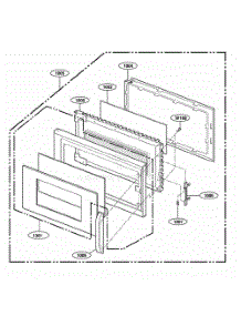 Door Parts parts for Lg Microwave MH6150XLS from AppliancePartsPros.com
