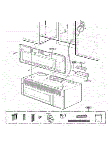 Installation Parts parts for Lg Microwave MH6150XLS from AppliancePartsPros.com