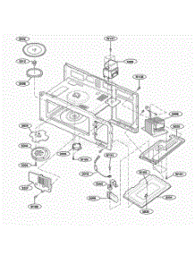 Interior Parts 1 parts for Lg Microwave MH6150XLS from AppliancePartsPros.com