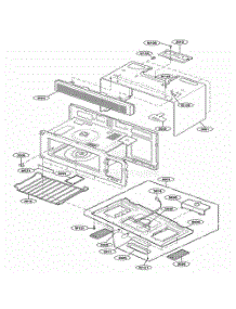Oven Cavity Parts parts for Lg Microwave MH6150XLS from AppliancePartsPros.com