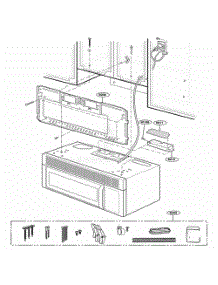 Installation Parts parts for Lg Microwave MH6150XLT from AppliancePartsPros.com