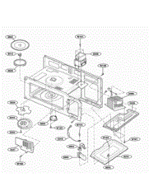 Interior Parts 1 parts for Lg Microwave MH6150XLT from AppliancePartsPros.com