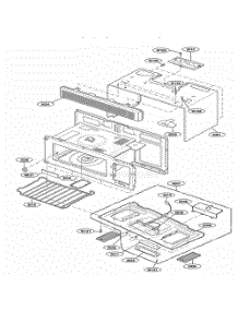 Oven Cavity Parts parts for Lg Microwave MH6150XLT from AppliancePartsPros.com