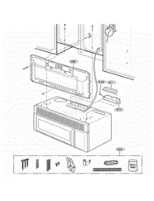 Installation Parts parts for Lg Microwave MH6150XMB from AppliancePartsPros.com