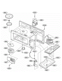Interior Parts 1 parts for Lg Microwave MH6150XMB from AppliancePartsPros.com