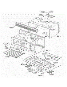 Oven Cavity Parts parts for Lg Microwave MH6150XMB from AppliancePartsPros.com