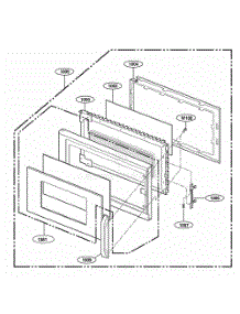 Door Parts parts for Lg Microwave MH6150XMS from AppliancePartsPros.com