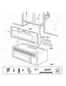Installation Parts parts for Lg Microwave MH6150XMS from AppliancePartsPros.com