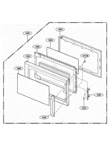 Door Parts parts for Lg Microwave MH6150XMT from AppliancePartsPros.com