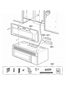 Installation Parts parts for Lg Microwave MH6150XMT from AppliancePartsPros.com