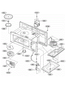 Interior Parts 1 parts for Lg Microwave MH6150XMT from AppliancePartsPros.com
