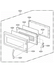 Door Parts parts for Lg Microwave MH7130XEB1 from AppliancePartsPros.com