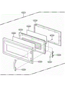 Door Parts parts for Lg Microwave MH7130XEQ0 from AppliancePartsPros.com
