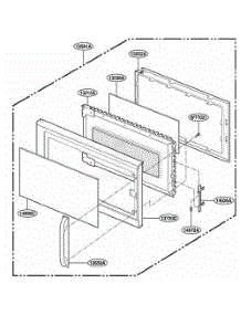 Door Parts parts for Lg Microwave MH7135XEQ0 from AppliancePartsPros.com
