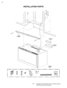 Section 7 parts for Lg Microwave MHES1738F from AppliancePartsPros.com