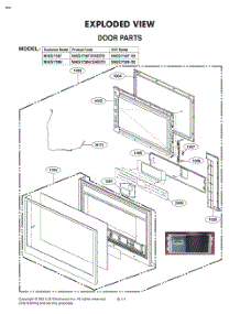 Door Parts parts for Lg Microwave MHES1738N from AppliancePartsPros.com