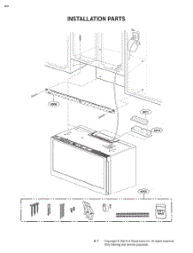 Installation Parts parts for Lg Microwave MHES1738N from AppliancePartsPros.com