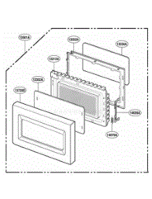 Door Parts parts for Lg Range MK1195XGB from AppliancePartsPros.com