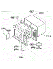 Oven Cavity Parts parts for Lg Microwave MK1195XGQ from AppliancePartsPros.com