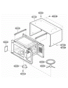 Oven Cavity Parts parts for Lg Microwave MMC5086AAB from AppliancePartsPros.com