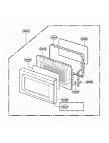 Door Parts parts for Lg Range MMC5086AAS from AppliancePartsPros.com