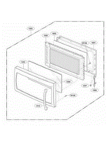 Door Parts parts for Lg Range MMV4184AAB from AppliancePartsPros.com