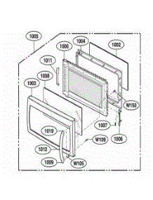 Door Parts parts for Lg Wall Oven MMV4205AAQ from AppliancePartsPros.com