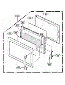 Door Parts parts for Lg Range MMV5156ACW from AppliancePartsPros.com