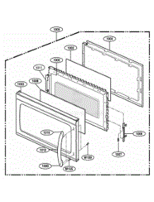 Door Parts parts for Lg Range MMV5165AAQ from AppliancePartsPros.com