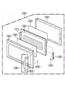 Door Parts parts for Lg Wall Oven MMV5165AAW from AppliancePartsPros.com