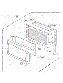 Door Parts parts for Lg Range MMV5186AAB from AppliancePartsPros.com
