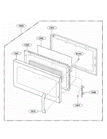 Door Parts parts for Lg Range MMV5186AAS from AppliancePartsPros.com