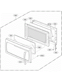 Door Parts parts for Lg Range MMV5186AAW from AppliancePartsPros.com