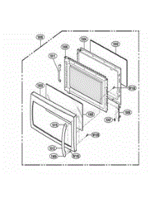 Door Parts parts for Lg Range MMV5207ACB from AppliancePartsPros.com