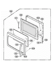 Door Parts parts for Lg Range MMV6178AAB from AppliancePartsPros.com