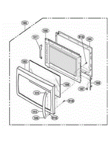 Door Parts parts for Lg Wall Oven MMV6178AAQ from AppliancePartsPros.com