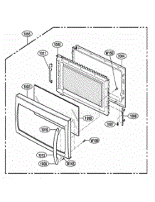 Door Parts parts for Lg Range MMV6178AAW from AppliancePartsPros.com